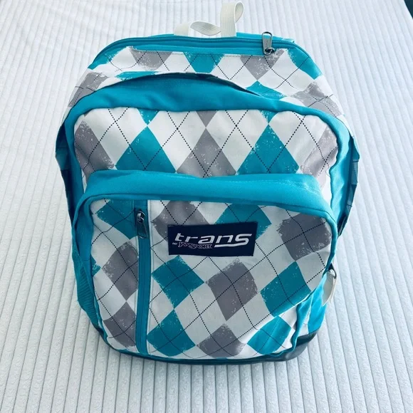 Trans by Jansport aqua colored backpack Shop Jansport Trans Supermax Aqua Dash Backpa – Luggage Factory main image 4